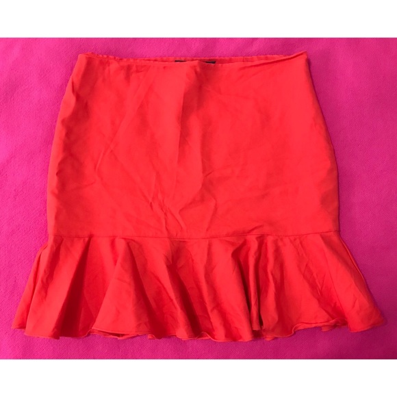 Polo Ralph Lauren Dresses & Skirts - NWOT POLO RALPH LAUREN Orange Fit Flare Skirt